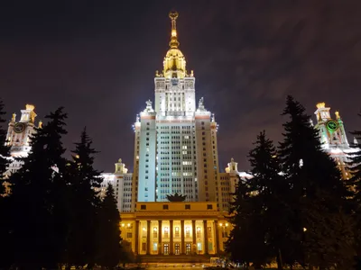 Главное здание МГУ имени М.В. Ломоносова, достопримечательность, 1,  Западный административный округ, район Раменки, территория Ленинские Горы,  Москва — Яндекс Карты