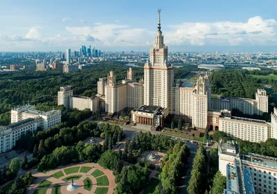 Фото \"Строительство МГУ\", 1953 год, г. Москва - История России в фотографиях