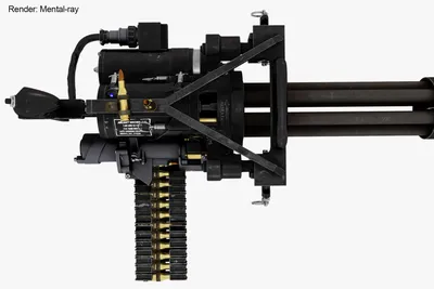 Premium Vector | Sketch machine gun minigun vector