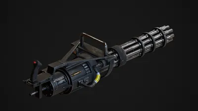 Minigun M 134 3D Model $49 - .fbx .max .obj - Free3D