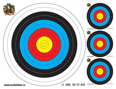 Мишень бумажная самоклеющаяся Круг 14х14cm проявляющая попадание (2076-14)  - купить по выгодной цене | Oder.ru