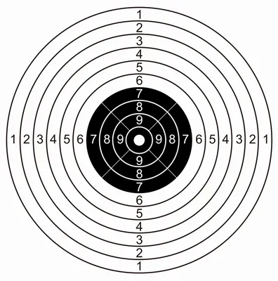 Мишень №4 спортивная для пристрелки ружей купить по цене 15 руб. в Москве
