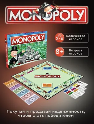 Игра настольная Монополия Классика MONOPOLY C1009 MONOPOLY 4584427 купить  за 2 748 ₽ в интернет-магазине Wildberries