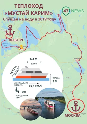 В этом сезоне от причалов СРВ регулярно отходит пятизвездочный отель на  воде — круизный теплоход «Мустай Карим» - Единый Транспортный Портал