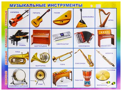 Плакат на картоне Алфея Слово. Музыкальные Инструменты - купить подготовки  к школе в интернет-магазинах, цены на Мегамаркет |