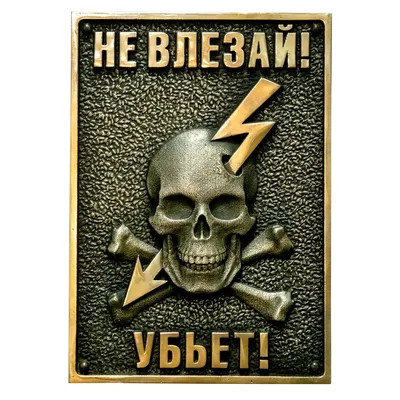 Знак электробезопасности Не влезай. Убьёт! купить в Новосибирске