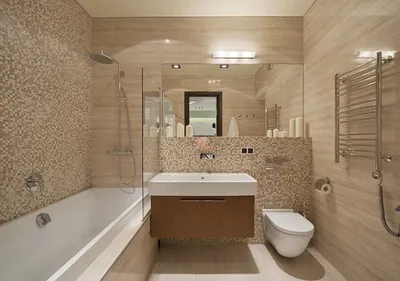 Ремонт ванной комнаты под ключ с материалами недорого в Москве