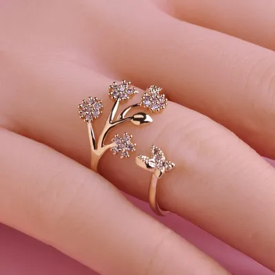 Стильные необычные кольца с бриллиантами на заказ из белого и желтого золота,  серебра, платины или своего металла