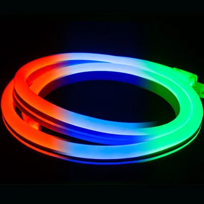 Неон тонкий 12V, цвет светло-зелёный DL-NEON-612-SIL-DC12-LIGHT  GREEN-10mm-MEN — Дивайс-маркет