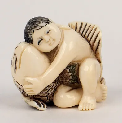 Статуэтка Нэцкэ Бог Здоровья Шоусин Netsuke Гипс 6.5x3x2.7 см Бежевый  (00658) (ID#1136115046), цена: 155 ₴, купить на Prom.ua