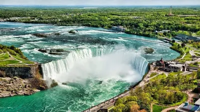 Ниагарский водопад (28 фото) | Ниагарский водопад, Водопады, Места для  посещения