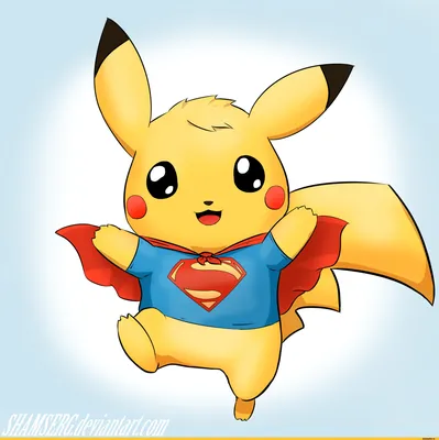 пикачу :: Pikachu (Пикачу) :: DC Other (Другое) :: Superman (Супермен,  Человек из стали, Кал-Эл, Кларк Кент) :: DC Comics (DC Universe, Вселенная  ДиСи) :: покемоны :: Pokémon (Покемоны) :: фэндомы /