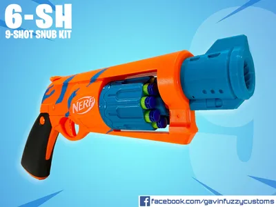 Nerf 6-SH 9-shot Snub Kit - Etsy