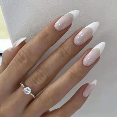 Маникюр Наращивание Ногтей en Instagram: “Белый френч🔝💅🏻#nails  #nailsofinstagram #nailart #mani… | Manicura de uñas, Manicura para uñas  cortas, Manicura en punta