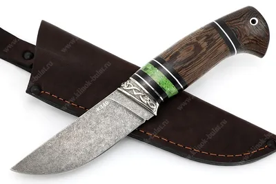 Нож Барсук (К340, рукоять венге, вставка акрил, больстер мельхиор) - купить  нож, фото, цена, доставка.