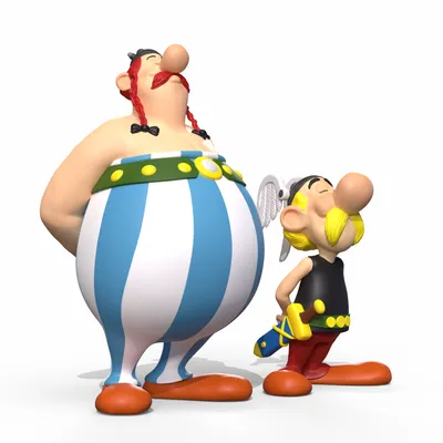 3D file Asterix and Obelix 🎨・3D printing design to download・Cults