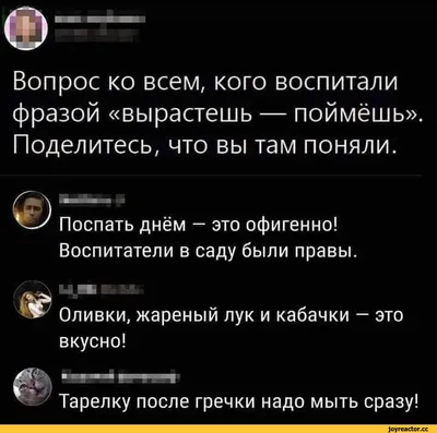 Вопрос ко всем, кого воспитали фразой «вырастешь — поймёшь». Поделитесь,  что вы там поняли. Поспат / греча :: мудрость предков :: Прикольные  картинки / смешные картинки и другие приколы: комиксы, гиф анимация, видео,  лучший интеллектуальный юмор.