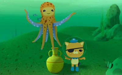 Картинка для капкейков \"Октонавты (The Octonauts)\" - PT104666 печать на  сахарной пищевой бумаге