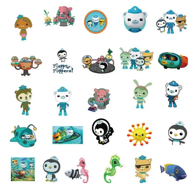 Картинка для торта \"Октонавты (The Octonauts)\" - PT104662 печать на  сахарной пищевой бумаге