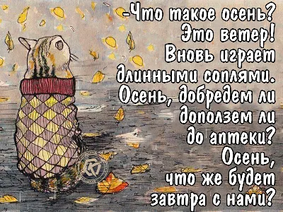 Что такое осень? Это ветер! Вновь играет длинными соплями. Осень. добредем  ли, доползем ли до аптеки? Осень, что же будет… | Смешные смайлики, Смешно,  Смешные шутки