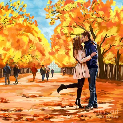 Осень телефон романтический картинка