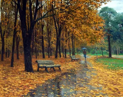 Inspiring Autumn Rain Paintings