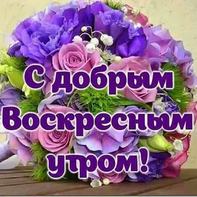 Открытка доброе утро, отличного воскресенья - GreetCard.ru