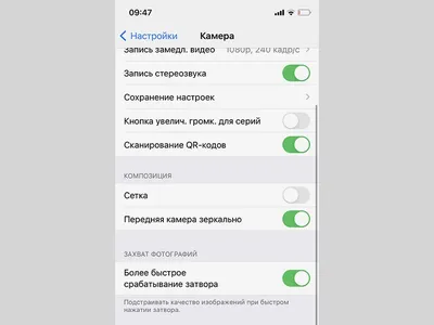 Как включить отзеркаливание фото при съемке фронтальной камерой iPhone на  iOS 14