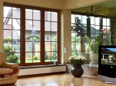 Панорамные окна в частном доме, какие бывают и что надо знать перед  приобретением - 40 фото