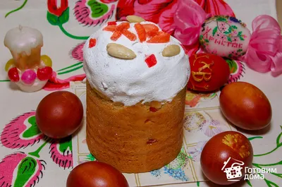 Обалденный Кулич! Рецепт Кулича, как у Бабушки - пошаговый рецепт с фото на  Готовим дома