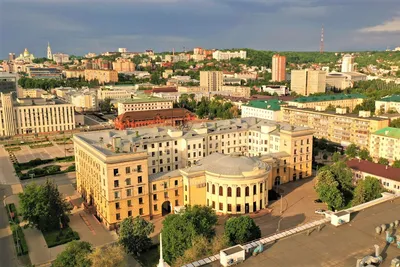 город пенза в его центральной части Стоковое Фото - изображение  насчитывающей улица, историческо: 219891452