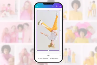 Перевернуть изображение, картинку, фотографию онлайн бесплатно с Canva