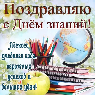 Поздравления учителю к 1 сентября 2023 года: новые картинки и открытки на  День знаний - sib.fm