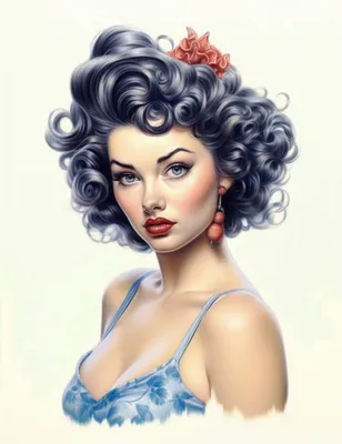 Custom Just Like A Pin-Up Digital Portrait | Just Like A Pinup