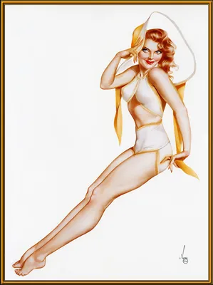 Maid in Heaven Pin-Up Print - A retro style poster by Fiona Stephenson