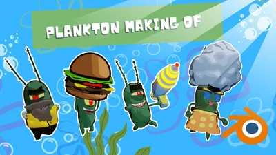 Plankton 3D models and animations +making of - Finished Projects - Blender  Artists Community