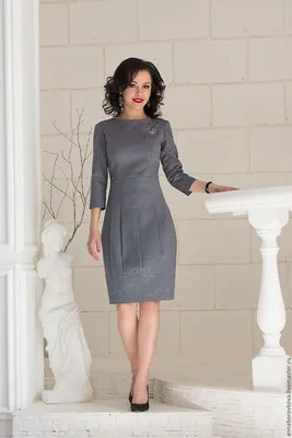 Платье футляр из premium-трикотажа (арт. 44931) ♡ интернет-магазин Gepur