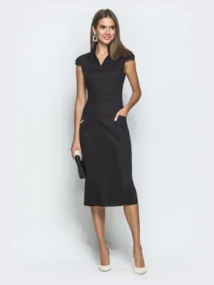 Платье-футляр цвет: Черный купить за 14 990 руб.