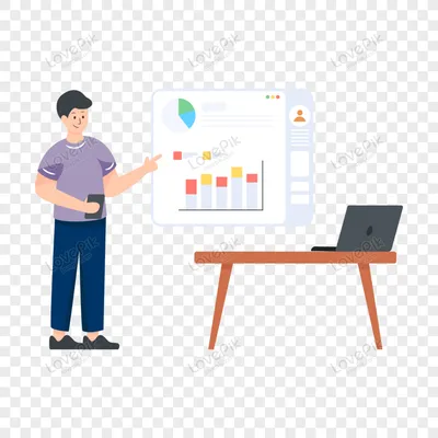 Business Presentation Flat Illustration PNG Transparent And Clipart Image  For Free Download - Lovepik | 450092706