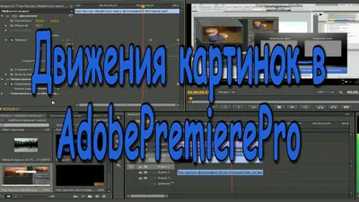 Premiere pro движение картинки