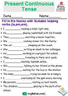 27 Printable Present Continuous Question PDF Worksheets - Grammarism