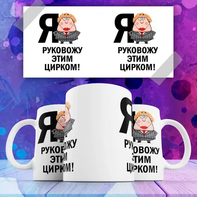 Кружка Я руковожу этим цирком , на подарок , с прикольной надписью  картинкой 330 мл , КР167421 | AliExpress