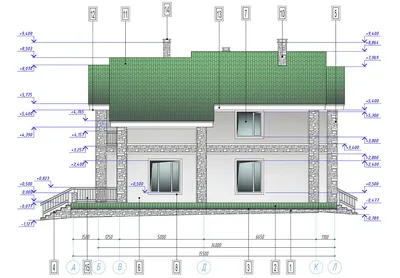 AS-2595F - проект одноэтажного каркасного дома с чердаком и гаражом