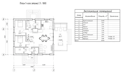 919B «Веда» - проект одноэтажного дома, 3 спальни, в стиле барн: цена |  Купить готовый проект с фото и планировкой