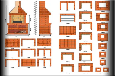 Простой мангал из кирпича своими руками чертежи и фото