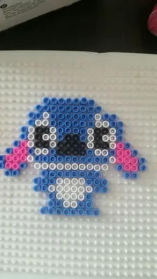 Stich di pyssla fatto a mano | Easy perler beads ideas, Perler bead disney,  Diy perler bead crafts