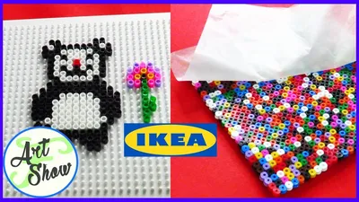 Making Hello Kitty Using IKEA PYSSLA Beads - YouTube