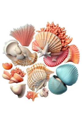 Shells. Ракушки. PNG. | Ракушки, Обои, Фоновые изображения