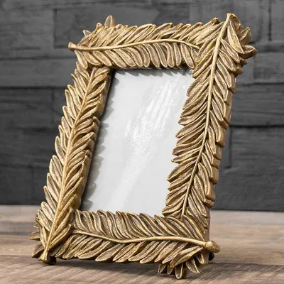 Рамка для фото Picture Frame With Golden Branches, Chehoma | Home Concept