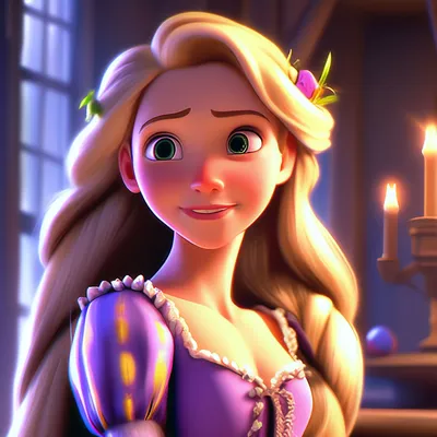 Рапунцель из мультфильма \"tangled\"» — создано в Шедевруме